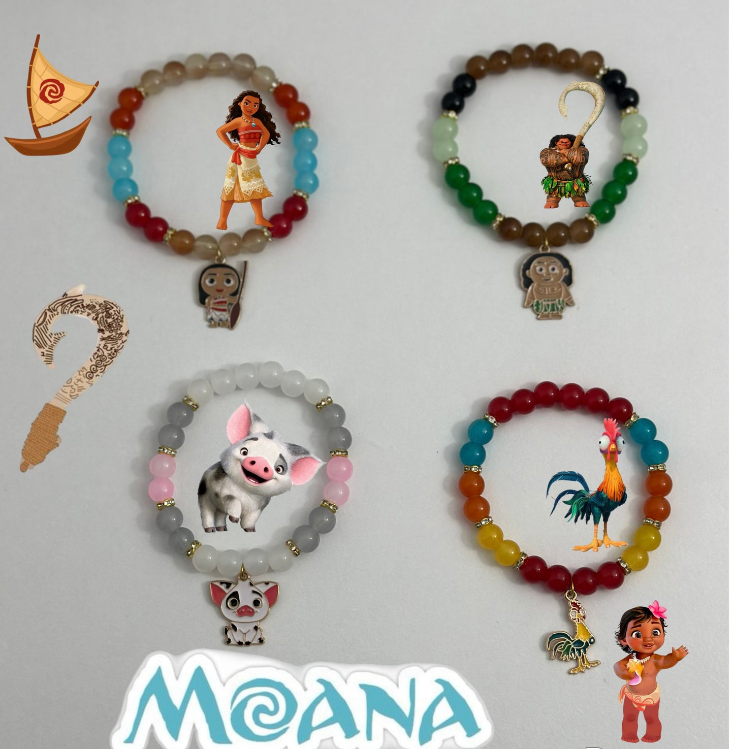 Moana Matching Bracelet Set