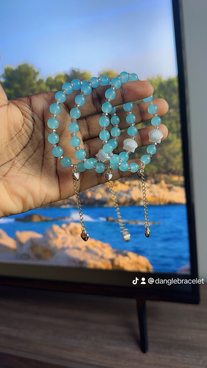 Dangle Shell Bracelet Blue