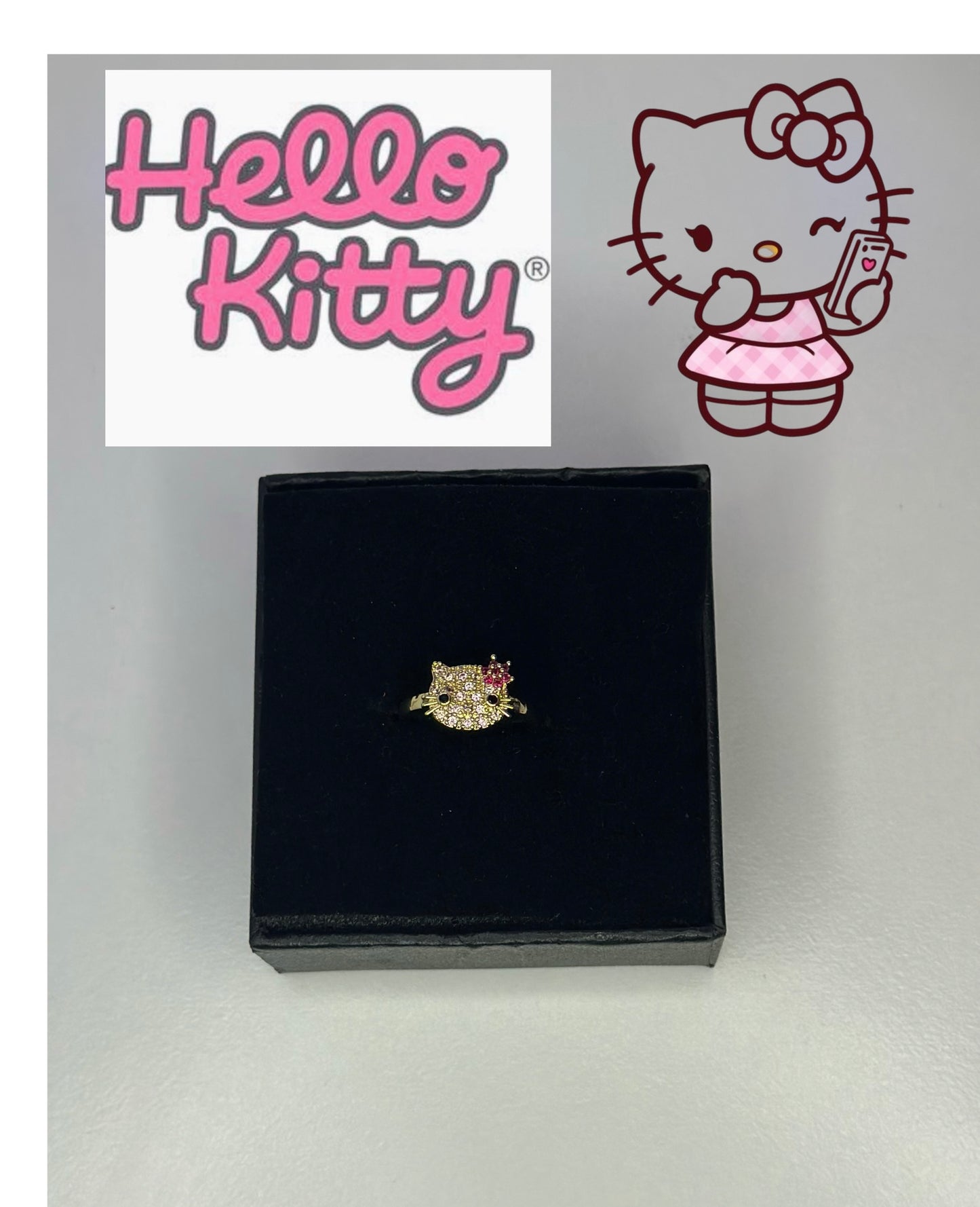 Hello Kitty Ring- Gold Plated Ring