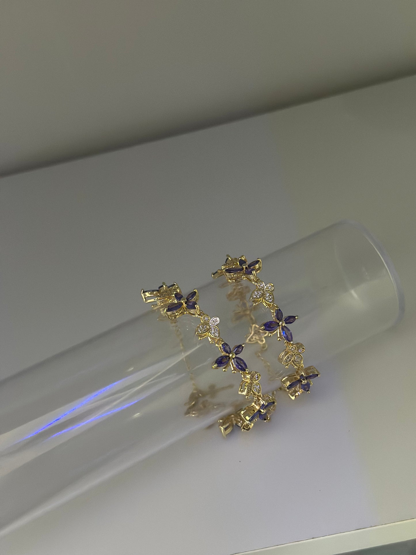 Purple Butterfly Bracelet