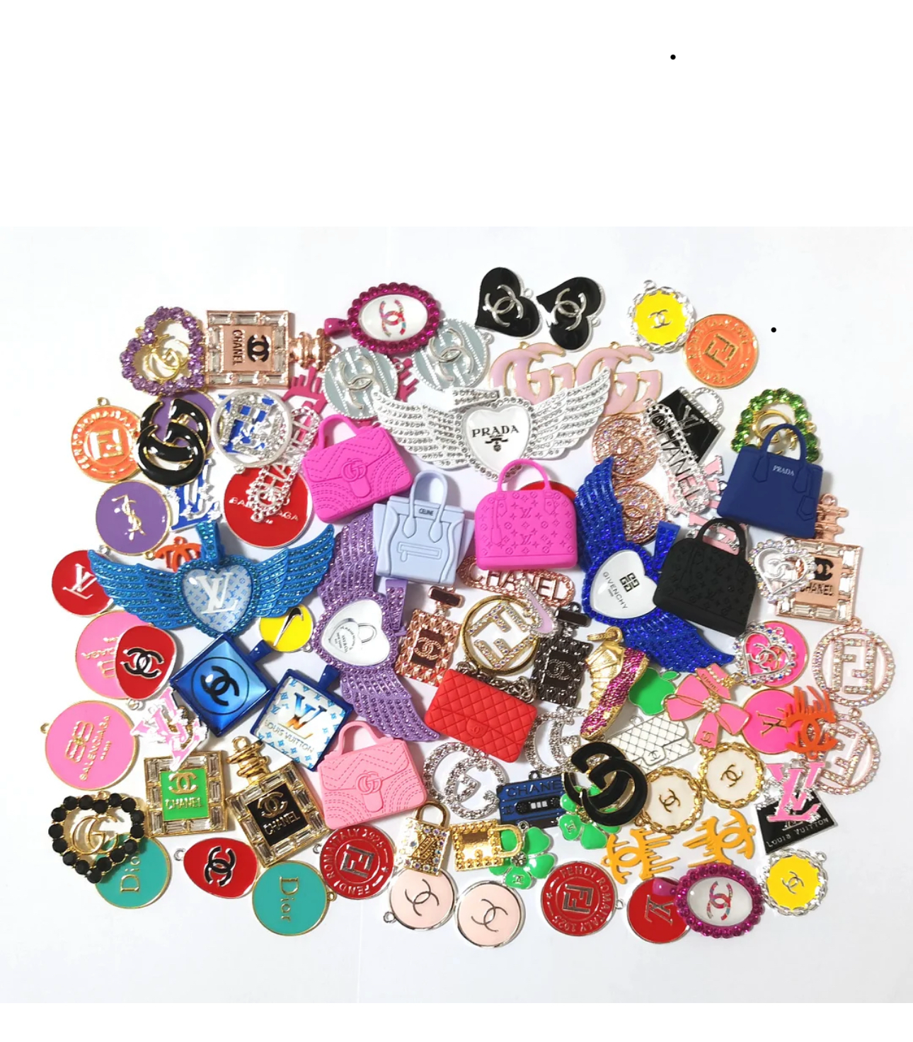 50 pieces Designer mixed charms