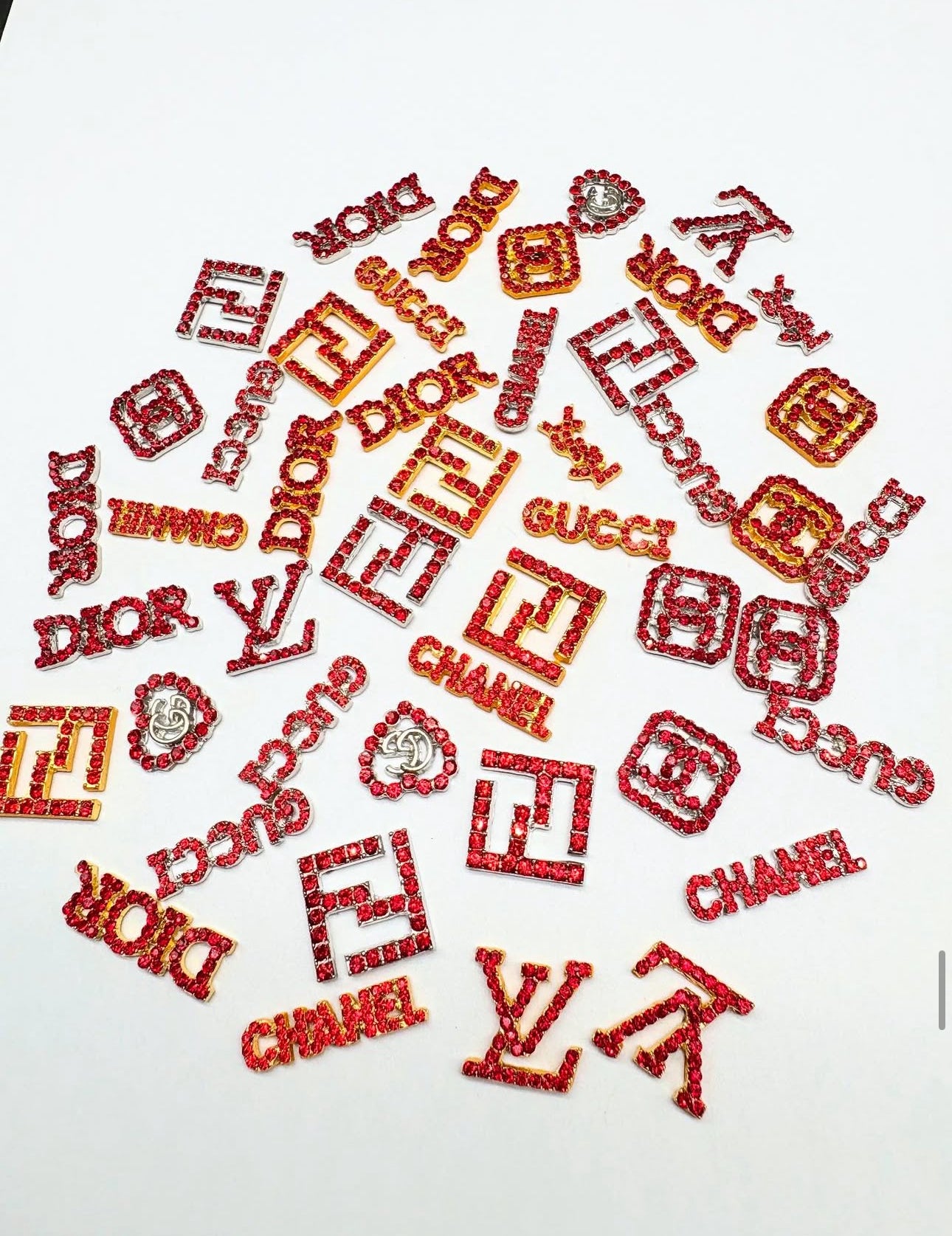 Designer junk flat back charm for junk cases
