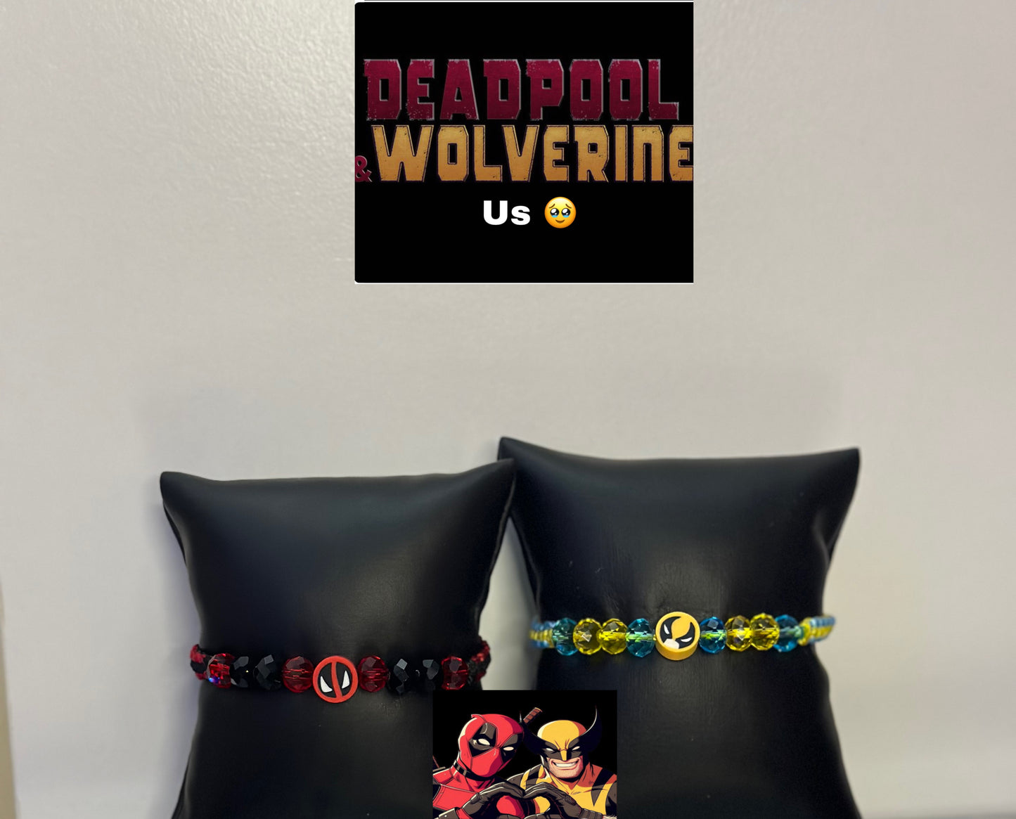 Deadpool & Volverine Bracelet Set