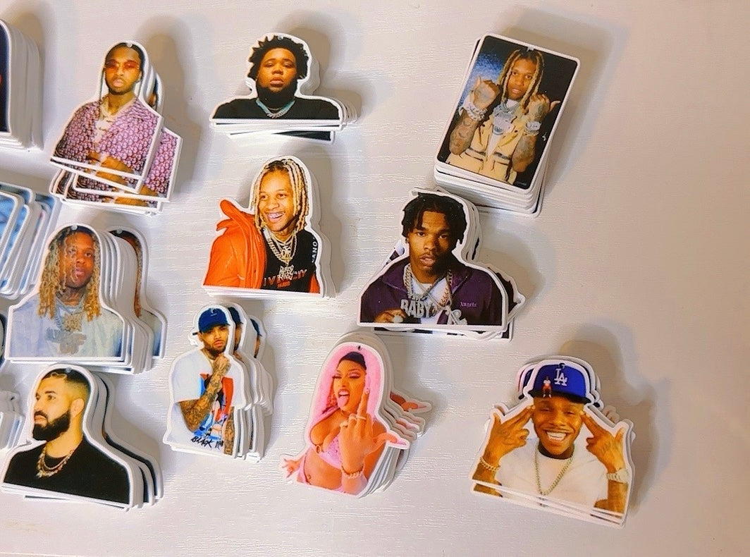 5,10,15,20 or 25 Piece Mix Set of Hip Hop Rapper Inspired Planar Resin Flatback Charms Random Assortment Grab Bag