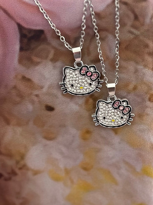 icy Hello Kitty Necklace