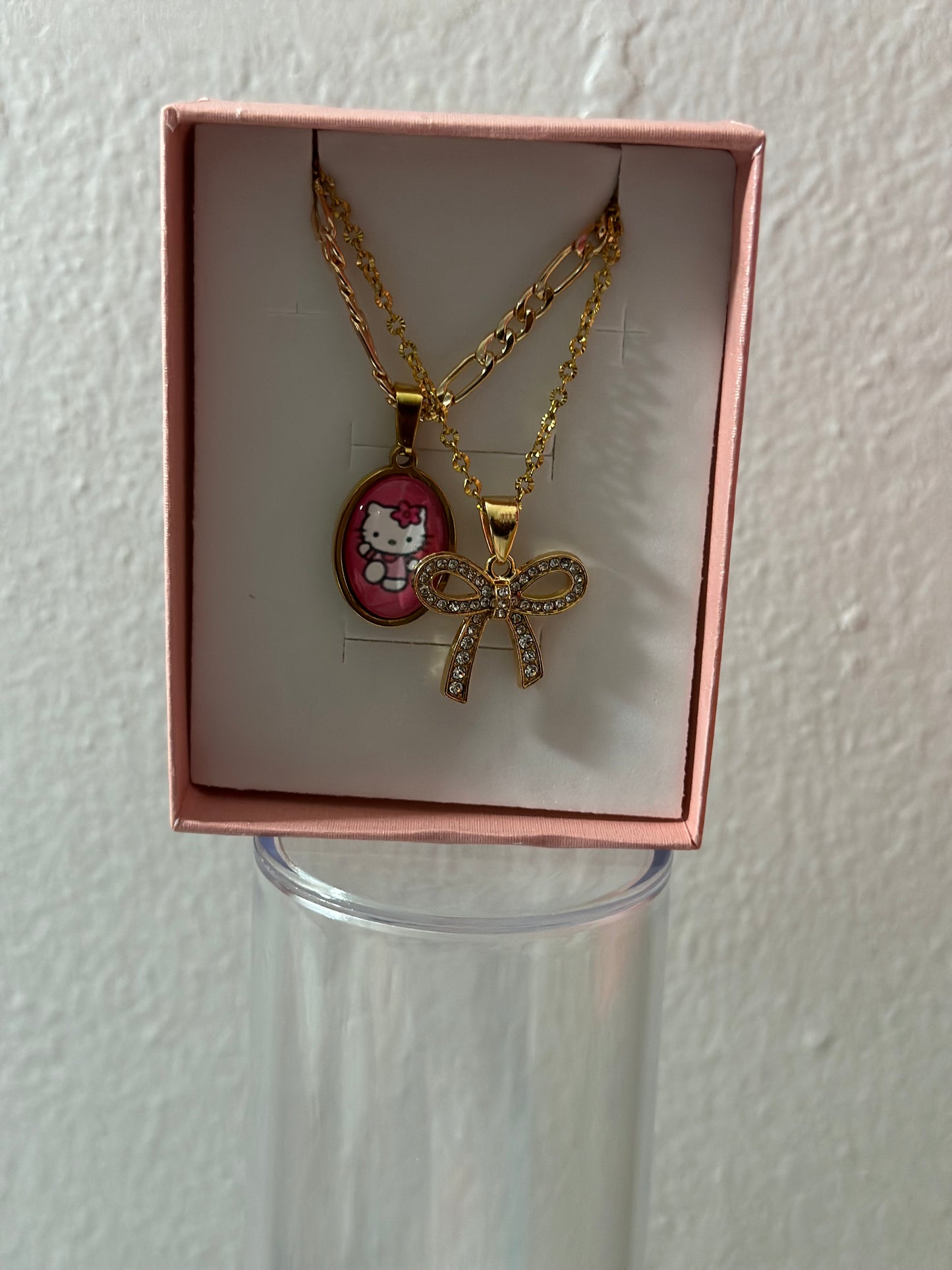 Hello Kitty & Croquette Necklace set