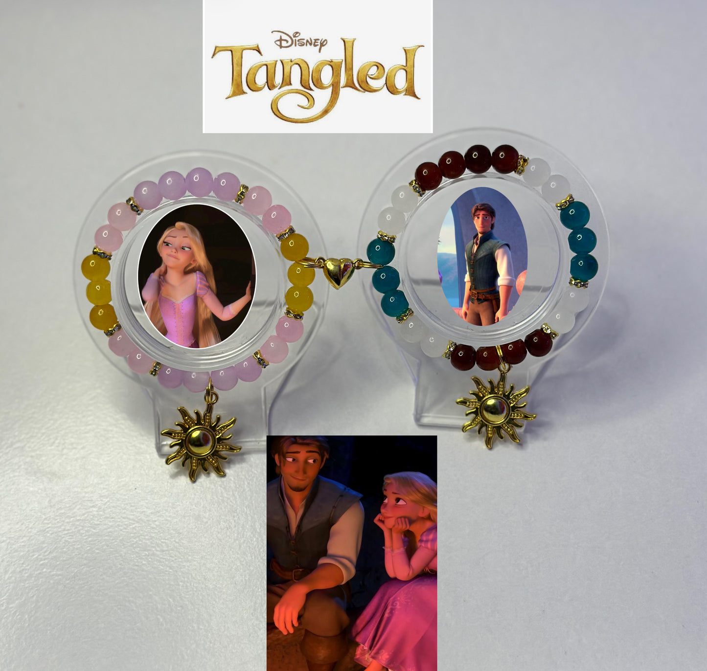 Rapunzel X Flynn Rider Matching Bracelet set